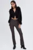 Black Faux Fur Jacket Long Sleeves sold by Ally Fashion