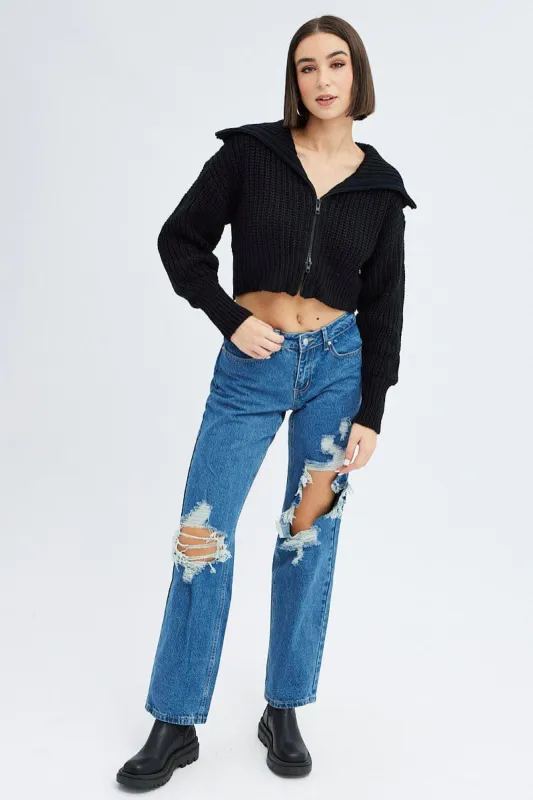 Denim Baggy Denim Jeans Low rise sold by Ally Fashion