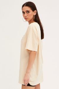 White Graphic T-Shirt Short Sleeve Oversized sold by Ally Fashion