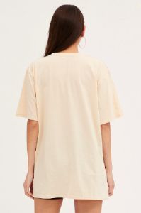 White Graphic T-Shirt Short Sleeve Oversized sold by Ally Fashion