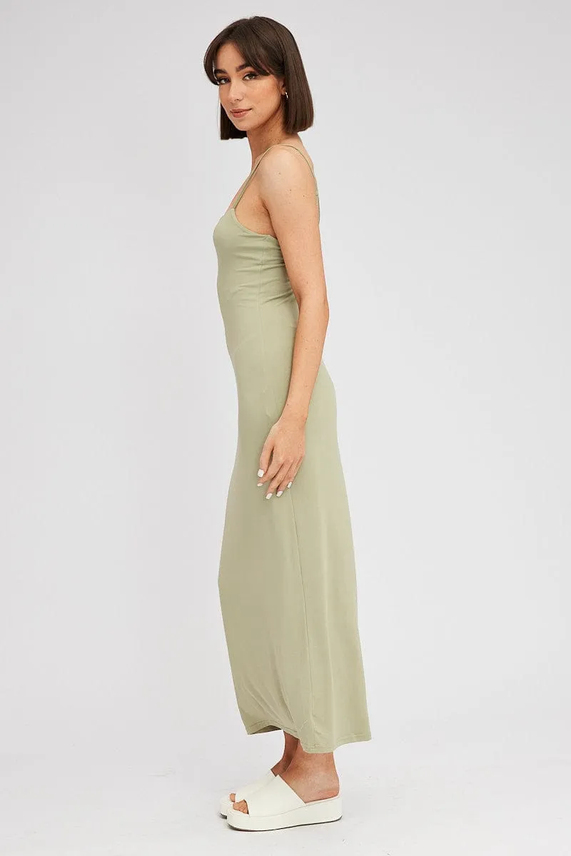 Green Supersoft Maxi Dress Sleeveless sold by Ally Fashion product image thumbnail 4
