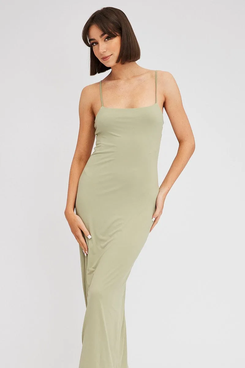 Green Supersoft Maxi Dress Sleeveless sold by Ally Fashion product image thumbnail 2