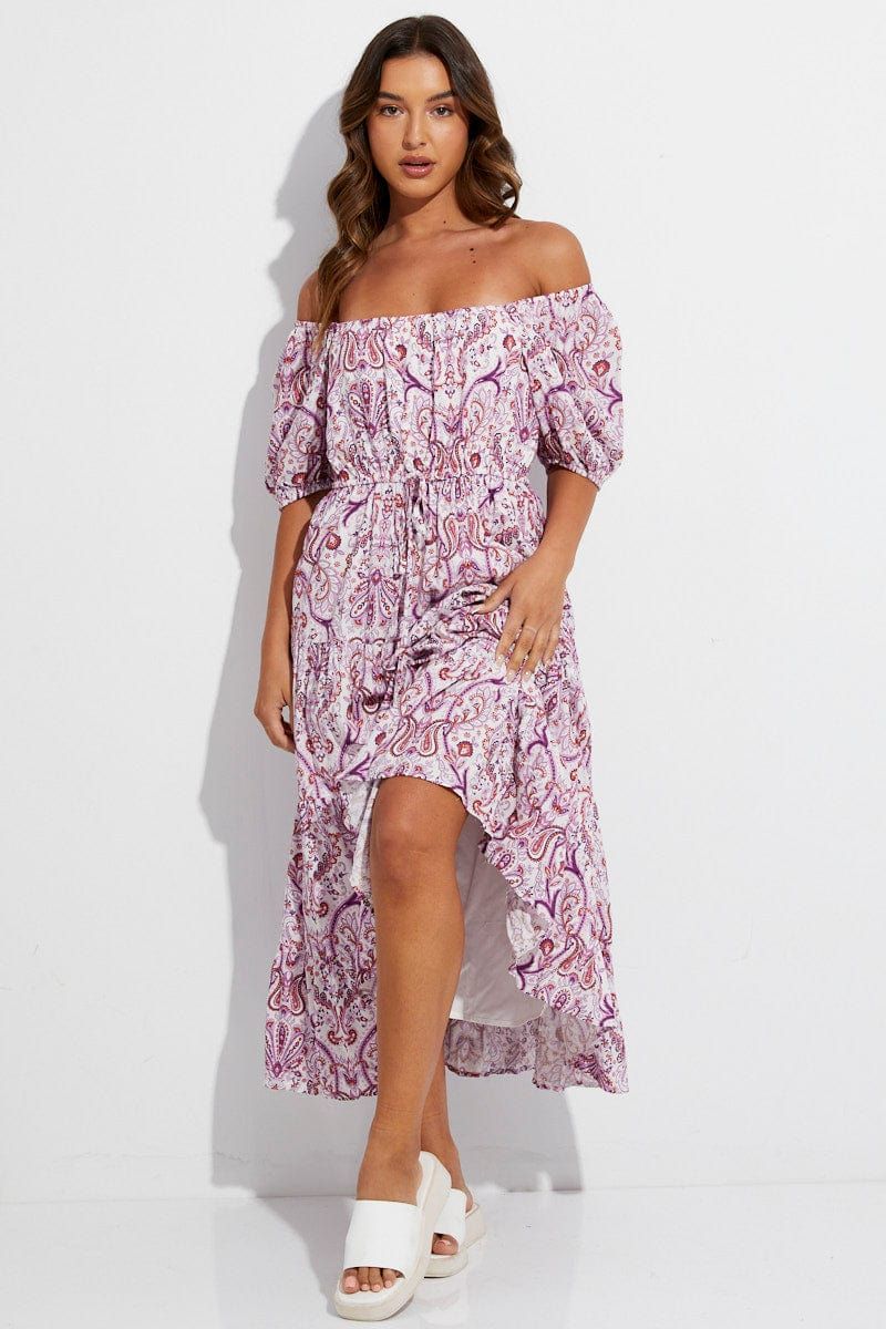 Boho Print Maxi Dress sold by Ally Fashion