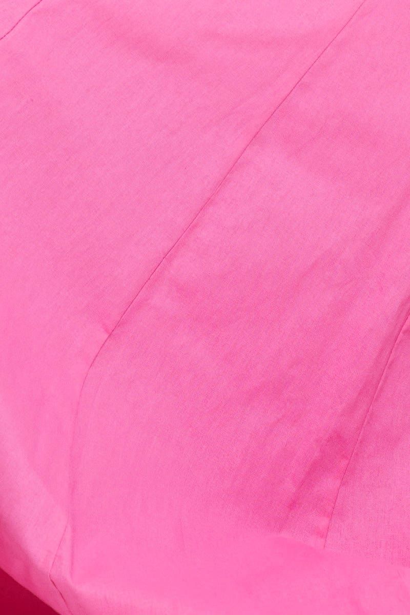 Pink Maxi Dress Short Sleeve V Neck sold by Ally Fashion product image thumbnail 6