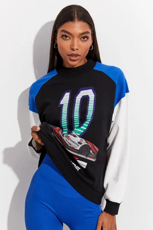 Multi Motocross Sweater Long Sleeve Crew Neck Racing sold by Ally Fashion