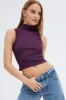 Purple Tank Top Sleeveless High neck Seamless sold by Ally Fashion