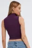 Purple Tank Top Sleeveless High neck Seamless sold by Ally Fashion