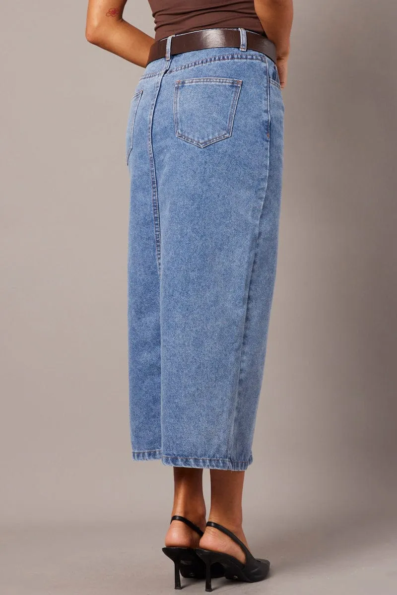 Denim Maxi Skirt Denim Pencil Slit sold by Ally Fashion product image thumbnail 5