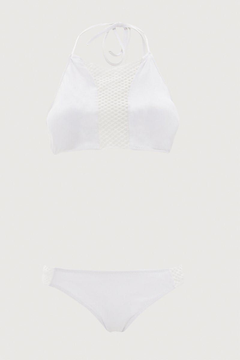 White Two Piece Bikini sold by Ally Fashion