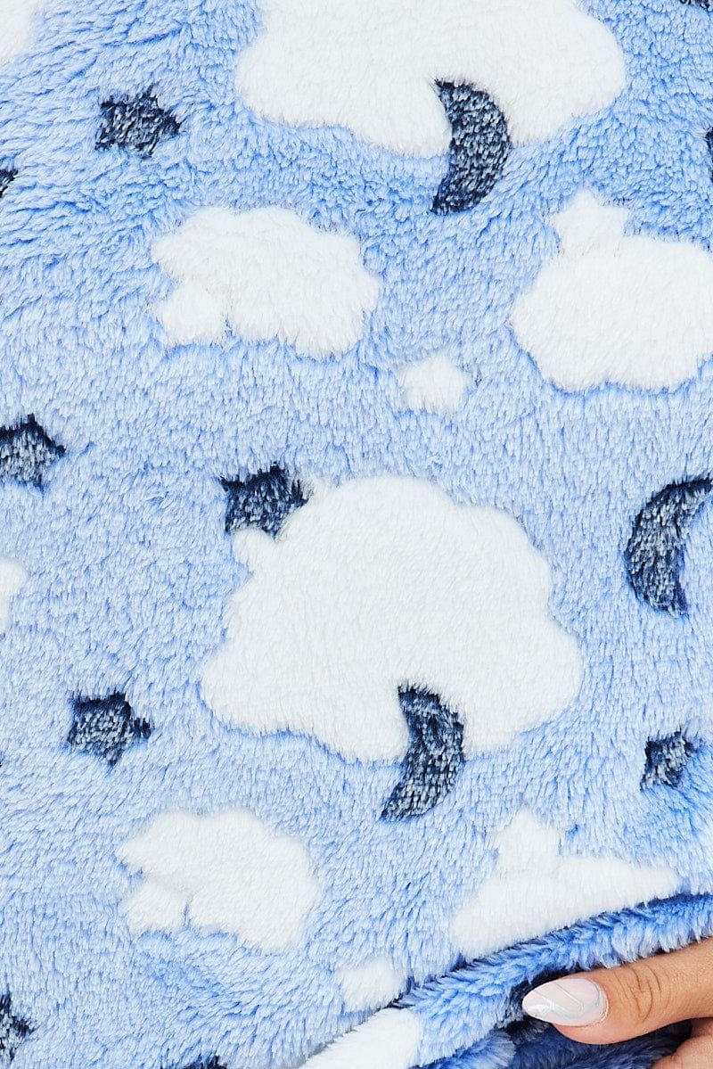 Pink Print Fluffy Fleece Pyjama Stars and Moon Pj Set sold by Ally Fashion product image thumbnail 6