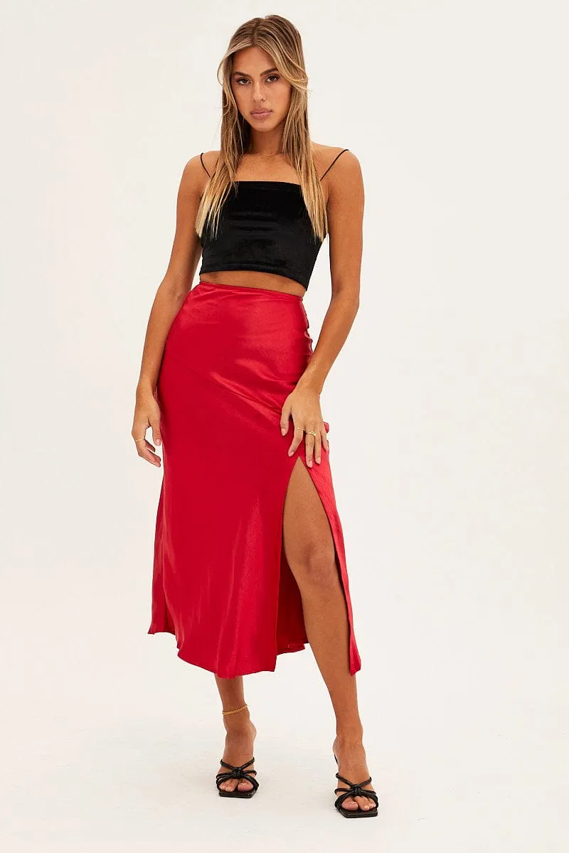 Black Velour Singlet Lounge Crop Top sold by Ally Fashion product image thumbnail 2