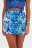 Multi Abstract Mini Skirt Bodycon Mesh sold by Ally Fashion