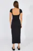 Black Supersoft Maxi Dress Short Sleeve sold by Ally Fashion