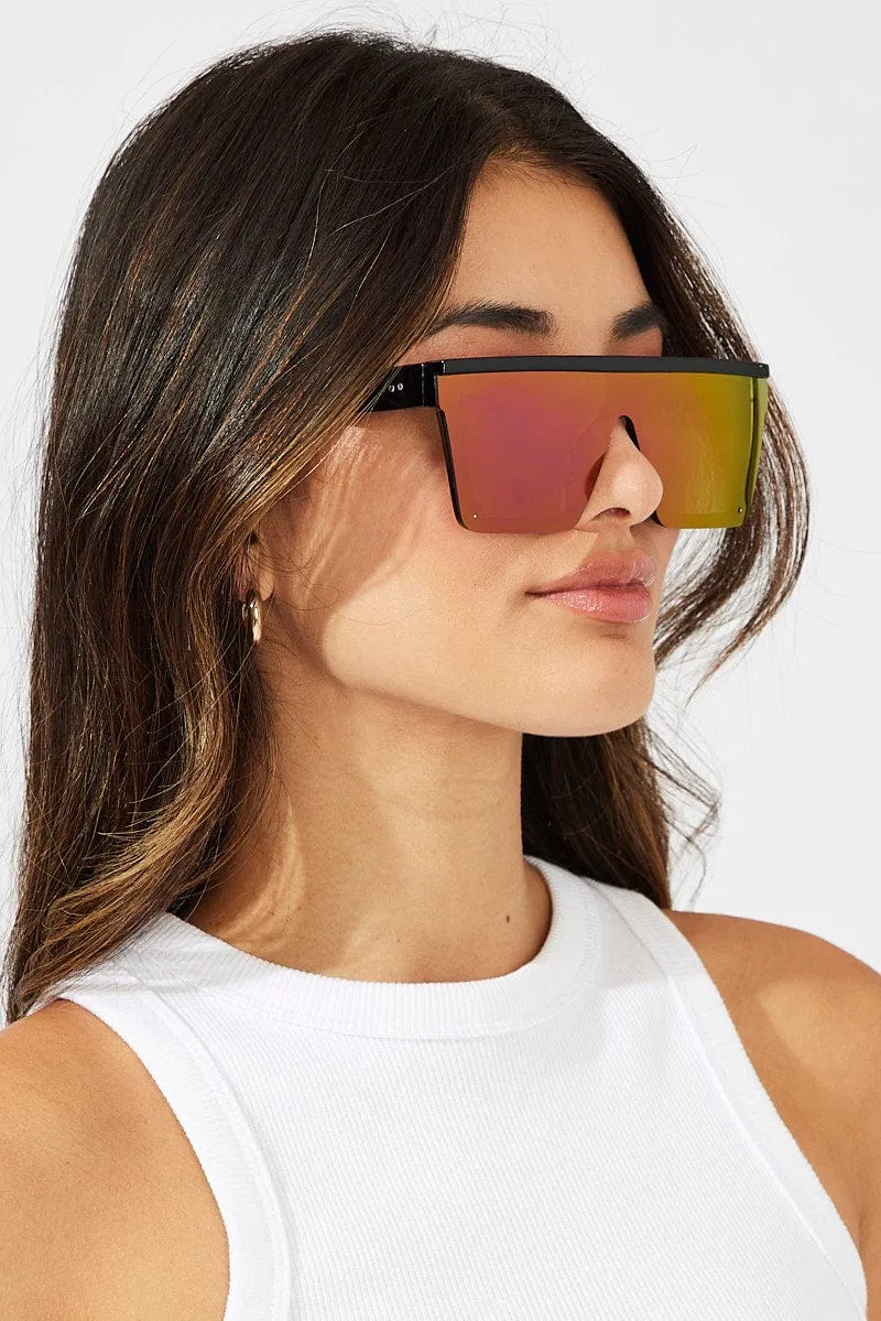 Purple Visor Sunglasses sold by Ally Fashion product image thumbnail 2