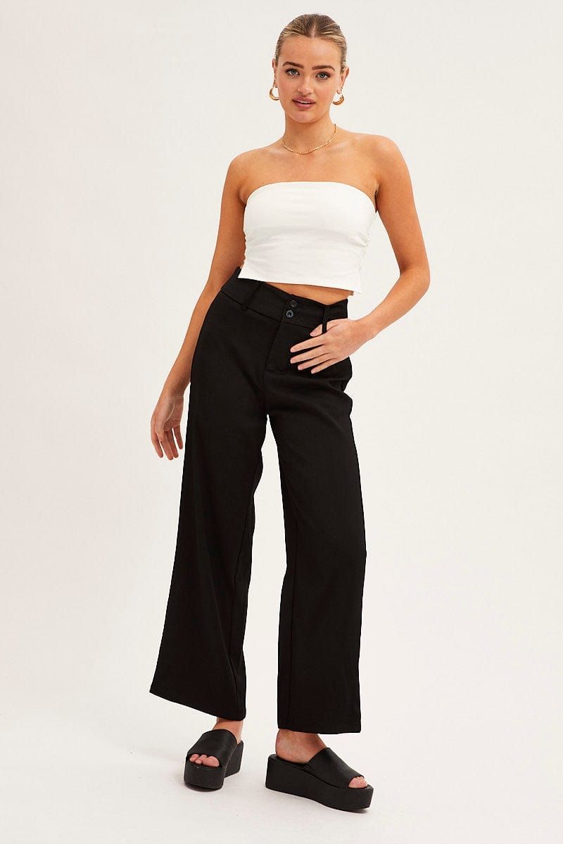 White Side Split Bandeau Jersey Top sold by Ally Fashion product image thumbnail 3