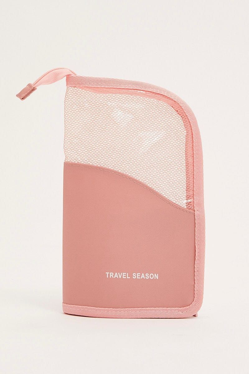 Pink Travel Makeup Brush Organizer Bag Cosmetic Bag sold by Ally Fashion