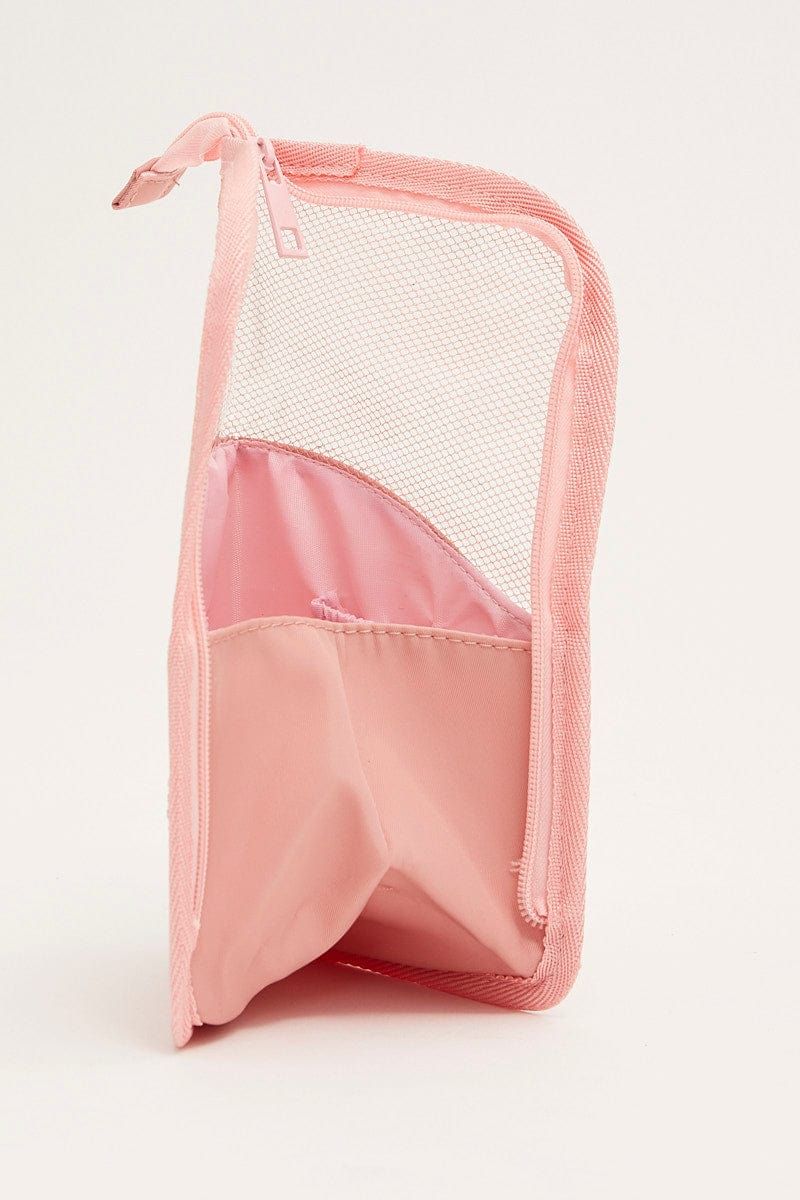 Pink Travel Makeup Brush Organizer Bag Cosmetic Bag sold by Ally Fashion product image thumbnail 4