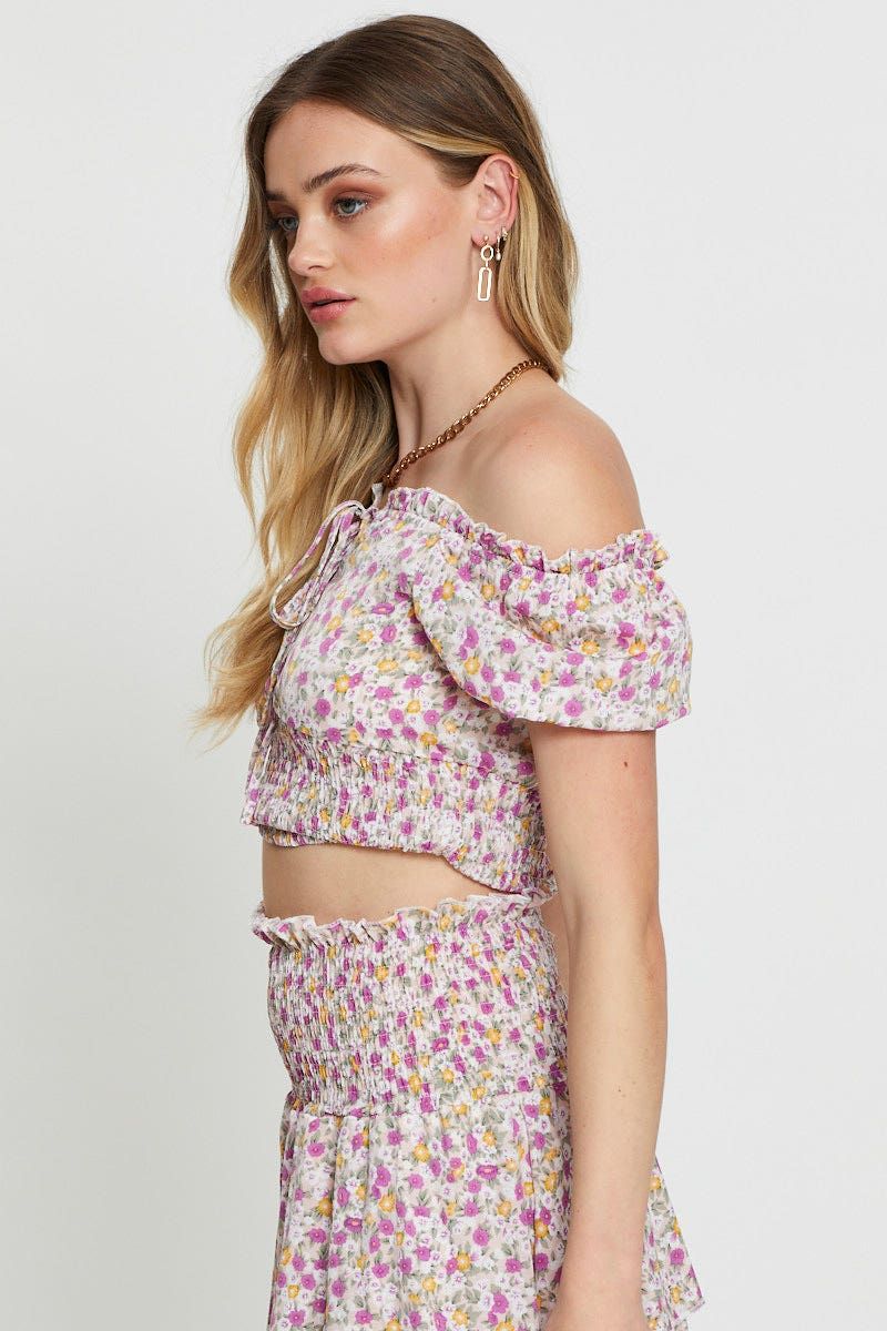 Print Crop Top Sleeveless sold by Ally Fashion product image thumbnail 4