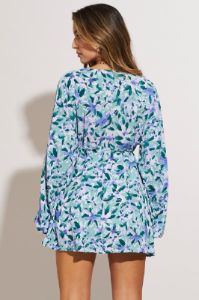 Print Mini Dress Long Sleeve sold by Ally Fashion