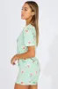 Green Print Avocado Romper Button Through Nightwear Onesie sold by Ally Fashion