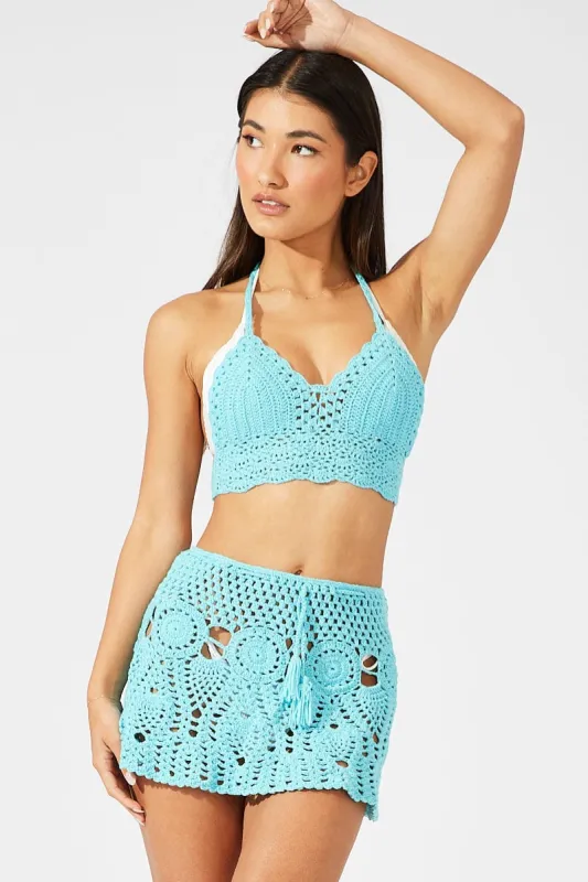 Blue Crochet Bikini Set sold by Ally Fashion