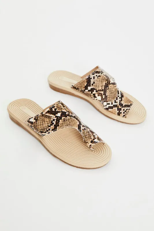 Print Flat Slides sold by Ally Fashion