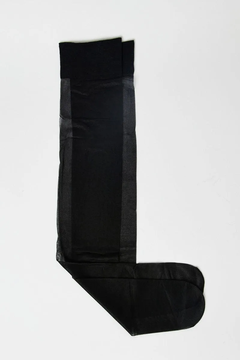Black Over The Knee Socks sold by Ally Fashion