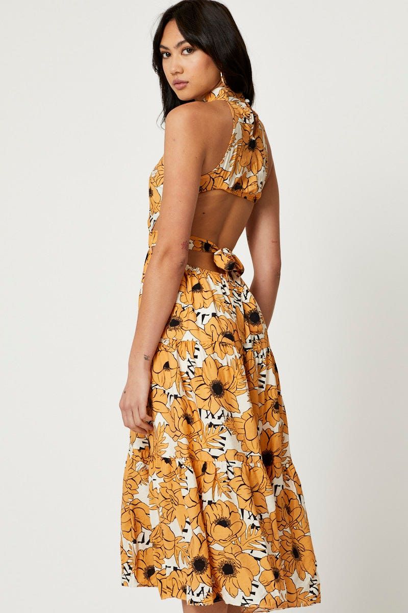 Print Midi Dress sold by Ally Fashion product image thumbnail 2