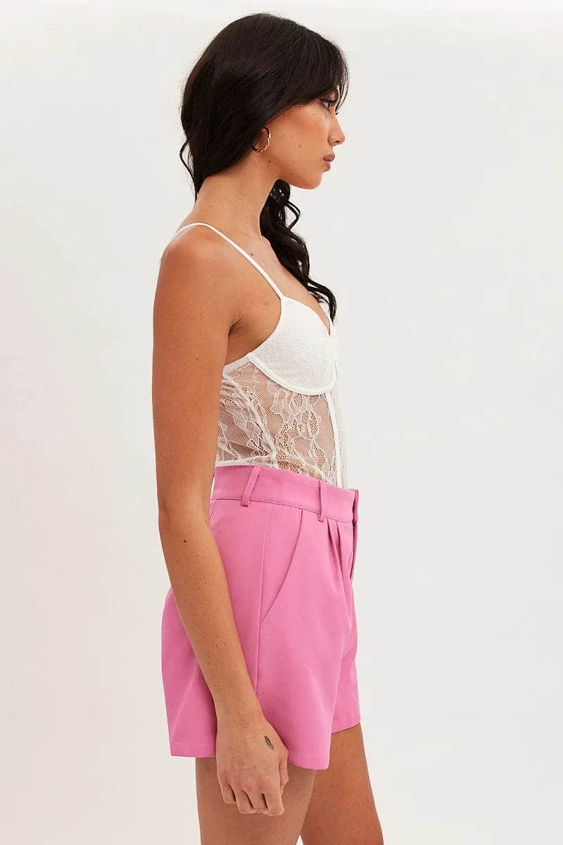 White Lace Bodysuit Singlet sold by Ally Fashion product image thumbnail 4