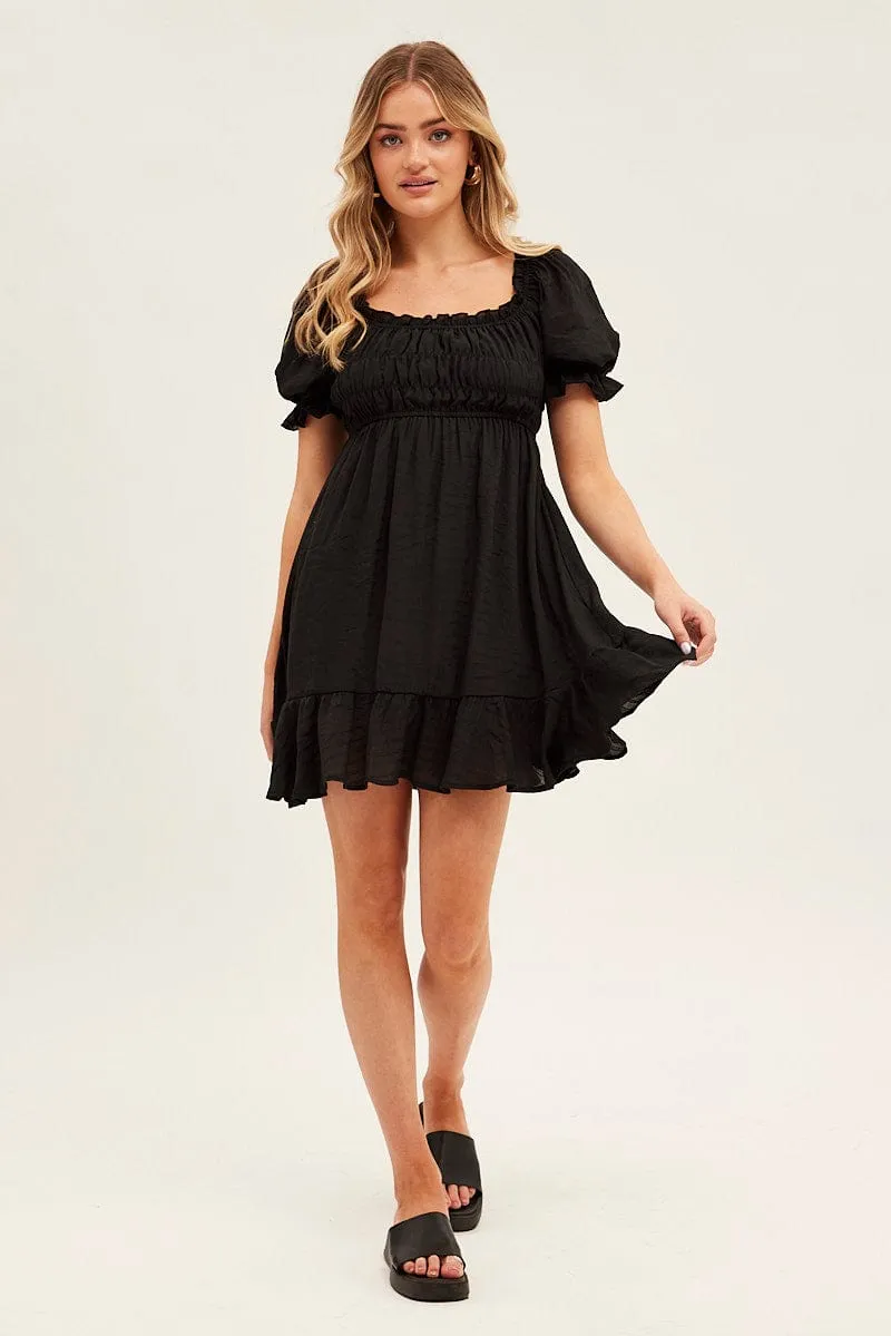 Black Tie Shoulder Skater Dress sold by Ally Fashion product image thumbnail 2