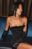 Black Evening Bodycon Mini Dress sold by Ally Fashion