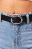 Silver Oval Buckle Belts sold by Ally Fashion