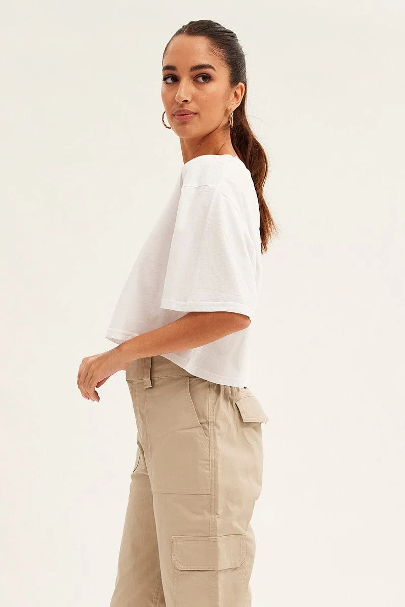 White Eagle Crew Short Sleeve Graphic T-Shirt sold by Ally Fashion product image thumbnail 4