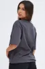 Grey T Shirt Short Sleeve Crew Neck Chicago Cotton sold by Ally Fashion