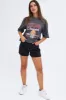 Grey T Shirt Short Sleeve Crew Neck Chicago Cotton sold by Ally Fashion