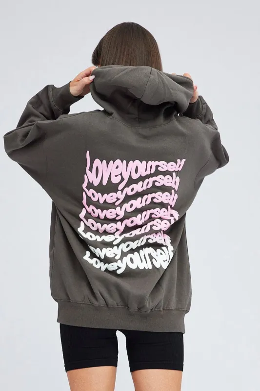 Grey Hoodie Sweat Long Sleeve Graphic sold by Ally Fashion