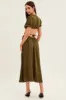 Green Cutout Midi Dress sold by Ally Fashion