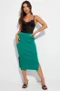 Green Knit Skirt Midi High Rise sold by Ally Fashion