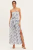 Blue Floral Bandeau Jumpsuit Floral Print sold by Ally Fashion