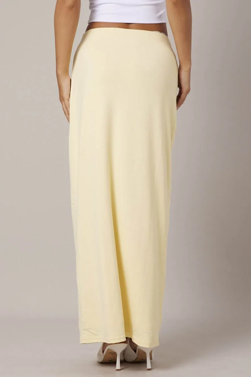 Yellow Supersoft Slim Fit Maxi Skirt sold by Ally Fashion product image thumbnail 5
