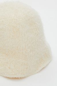 White Fuzzy Bucket Hat sold by Ally Fashion