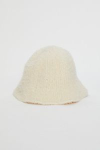 White Fuzzy Bucket Hat sold by Ally Fashion