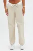 Beige Pant Straight Leg Turned Down Waist sold by Ally Fashion
