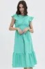 Green Tie Back Midi Dress sold by Ally Fashion