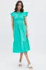 Green Tie Back Midi Dress sold by Ally Fashion