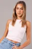 Pink Tank Top Sleeveless Crew Neck Seamless sold by Ally Fashion