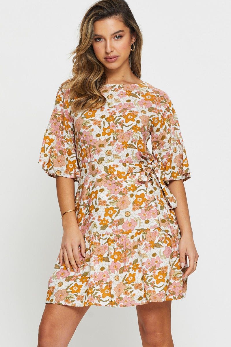 Print Mini Dress sold by Ally Fashion