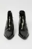 Black Croc Print Western Ankle Boots sold by Ally Fashion