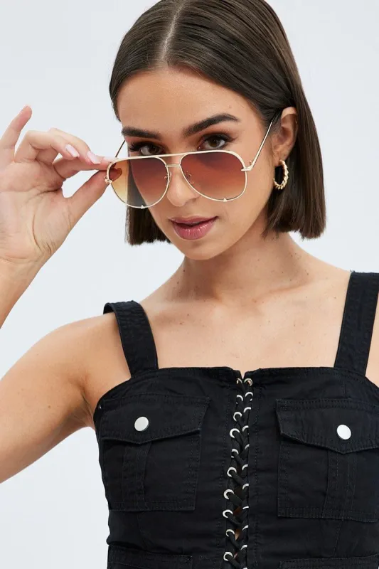 Brown Fashion Sunglasses sold by Ally Fashion