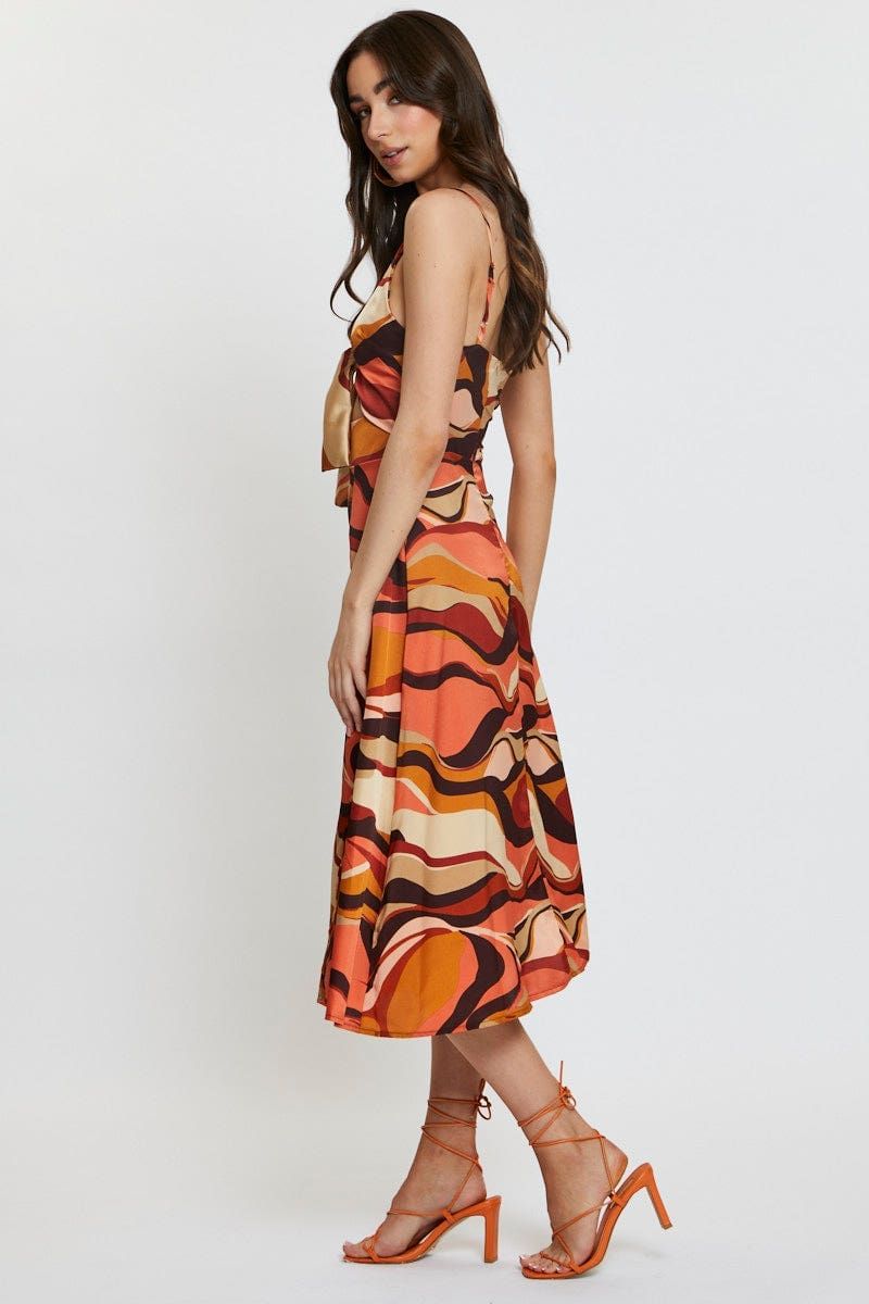 Print A Line Dress Midi sold by Ally Fashion product image thumbnail 4